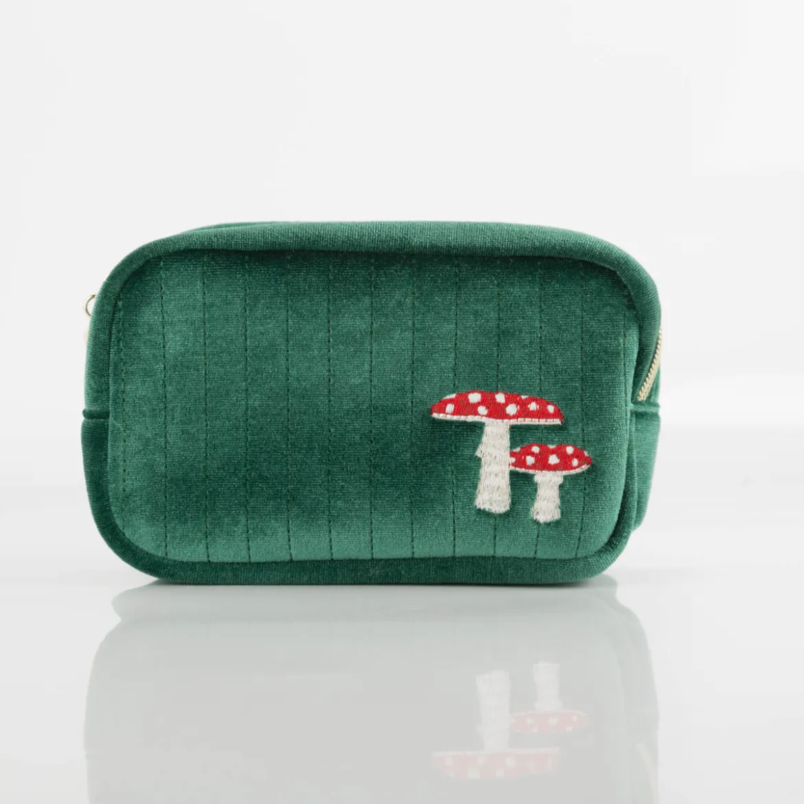 Mushroom Makeup Bag von Sass & Belle grün 9x18x13cm (BxLxH)