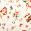 Musselin Stoff Baumwolle Digitaldruck Bizi Weihnachtsmäuse Tassen weiß rot 1,30m Breite