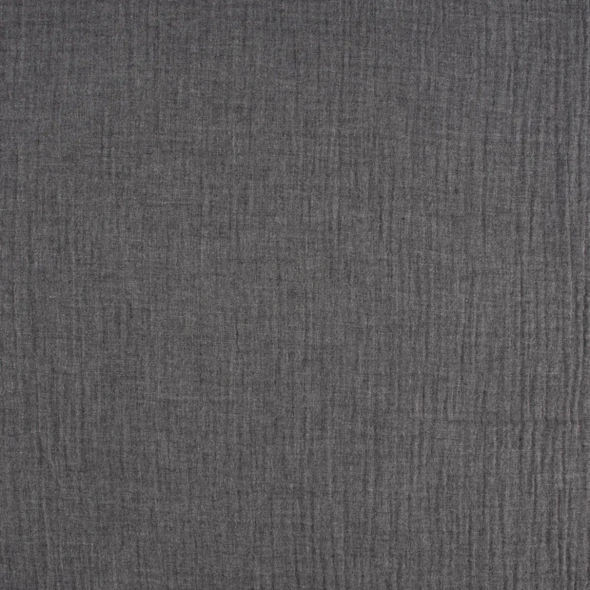 Musselin Stoff Baumwolle einfarbig grau meliert 1,35m Breite