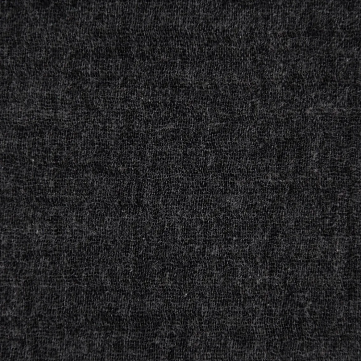 Musselin Stoff Baumwolle einfarbig dunkelgrau meliert 1,35m Breite