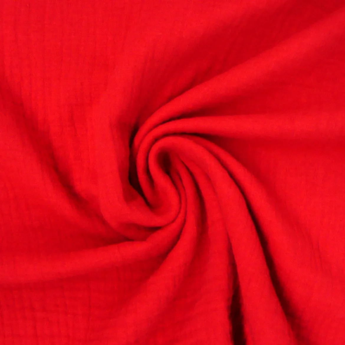 Musselin Stoff Baumwolle einfarbig rot