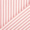Musselin Stoff Baumwolle garngefärbt Streifen rosa weiß 1,25m Breite