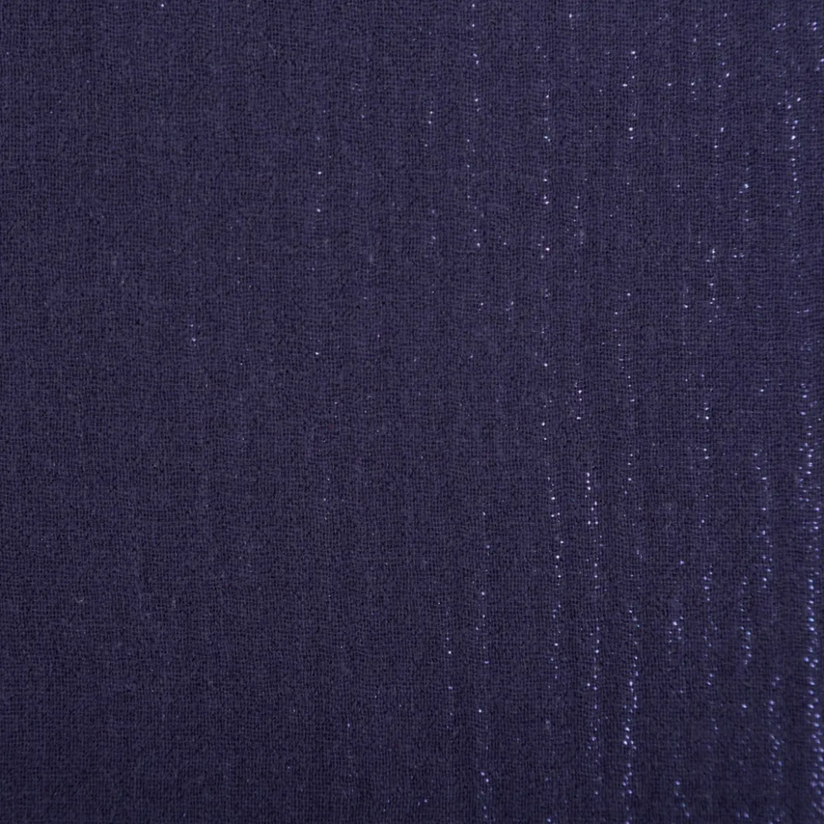 Musselin Stoff Baumwolle Glitzer Marineblau 1,36m Breite