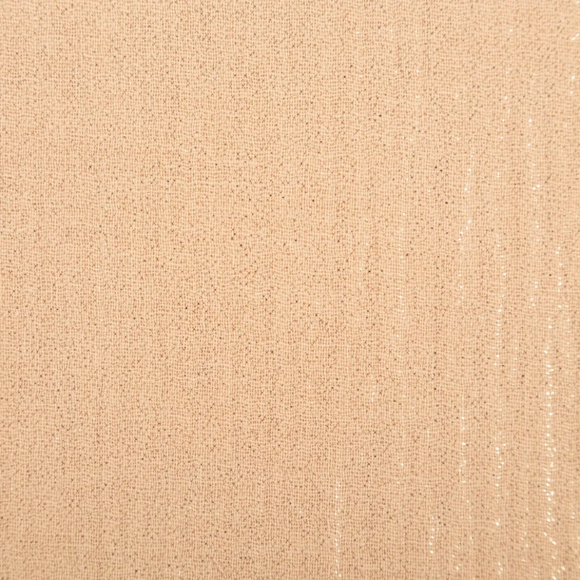 Musselin Stoff Baumwolle Glitzer Beige 1,36m Breite