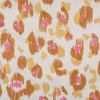 Musselin Stoff Baumwolle Karula Leo beige rosa 1,30m Breite