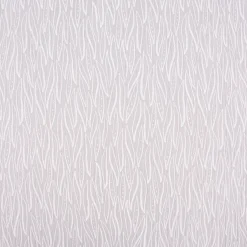 Musselin Stoff Baumwolle LEAVES geometrische Blätter hellgrau weiß 1,35m Breite