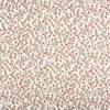 Musselin Stoff Baumwolle Madeleine Mini Blumen Blätter beige 1,30m Breite
