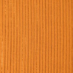 Musselin Stoff Baumwolle Nadelstreifen Streifen Lurex Glitzer ocker 1,35m Breite