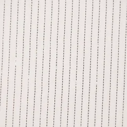 Musselin Stoff Baumwolle Nadelstreifen Streifen Lurex Glitzer ecru 1,35m Breite