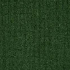 Musselin Stoff Baumwolle Organic Bio einfarbig dunkelgrün 1,30m Breite