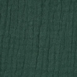 Musselin Stoff Baumwolle Organic Bio einfarbig dunkelgrün altgrün 1,30m Breite