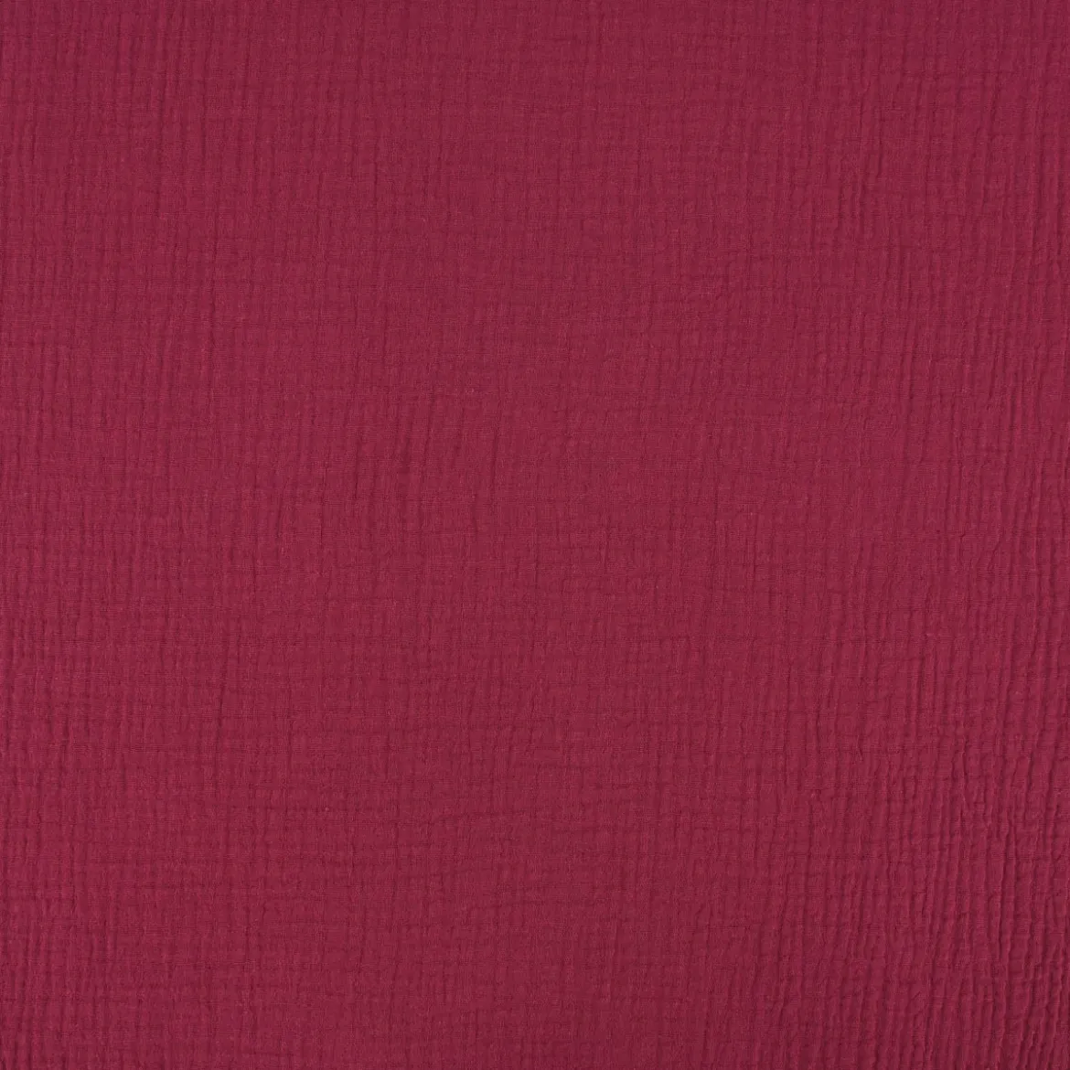 Musselin Stoff Baumwolle Organic Bio einfarbig bordeaux rot 1,30m Breite