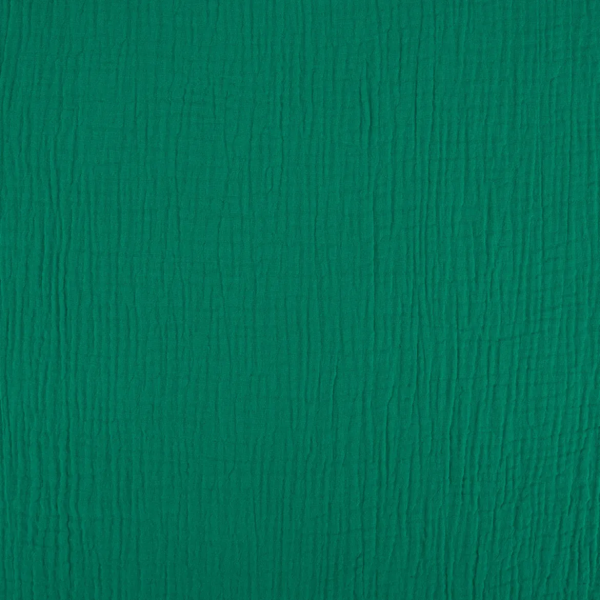Musselin Stoff Baumwolle Organic Bio einfarbig grasgrün 1,30m Breite