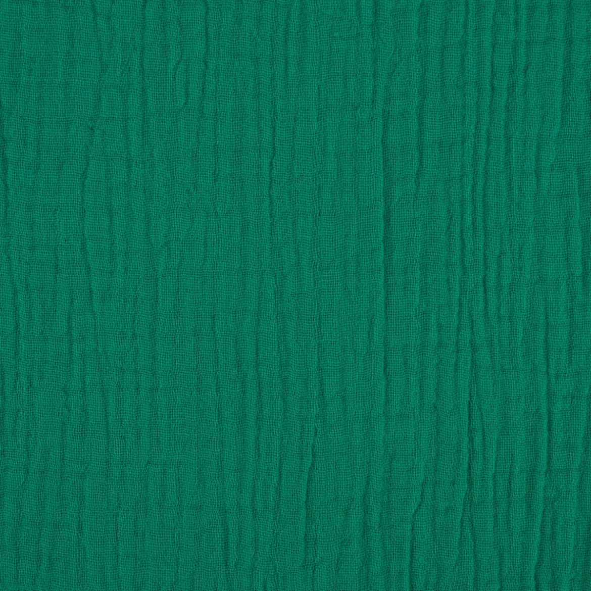 Musselin Stoff Baumwolle Organic Bio einfarbig grasgrün 1,30m Breite