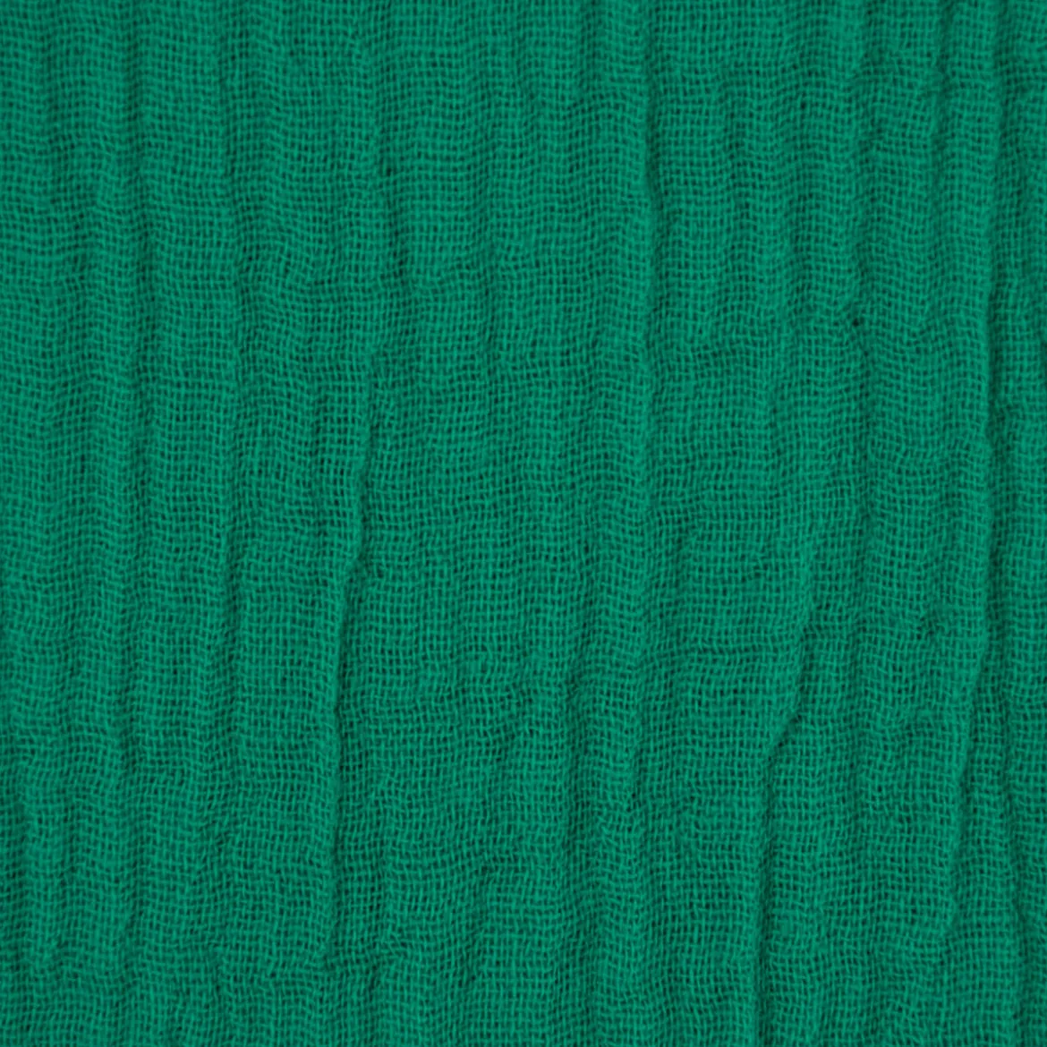 Musselin Stoff Baumwolle Organic Bio einfarbig grasgrün 1,30m Breite