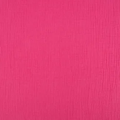Musselin Stoff Baumwolle Organic Bio einfarbig fuchsia 1,30m Breite