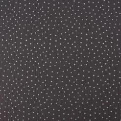 Musselin Stoff Baumwolle Punkte dunkelgrau weiß 1,30m Breite
