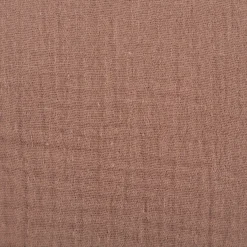 Musselin Stoff Baumwollstoff Double Gauze uni Taupe-Braun 130 cm