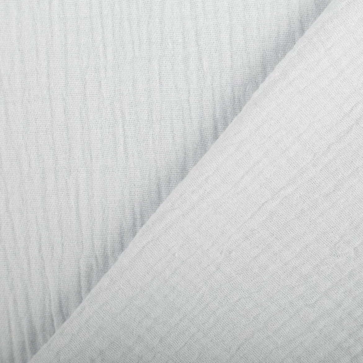 Musselin Stoff Baumwollstoff Double Gauze uni Hellblau 130 cm
