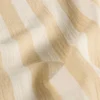 Musselin Stoff Baumwollstoff Streifen beige ecru 1,50m Breite