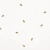 Musselin Stoff Bienen wollweiß gelb 1,30m Breite