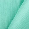Musselin Stoff Bio Baumwolle einfarbig türkis 1,30m Breite