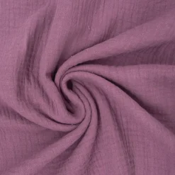 Musselin Stoff Bio Baumwolle einfarbig purple lila 1,30m Breite