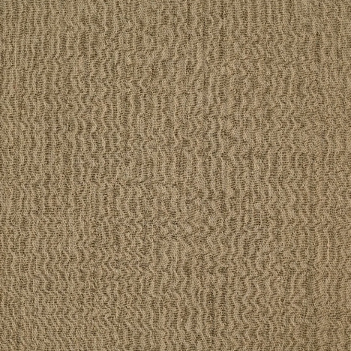 Musselin Stoff Bio Baumwolle einfarbig sand 1,30m Breite