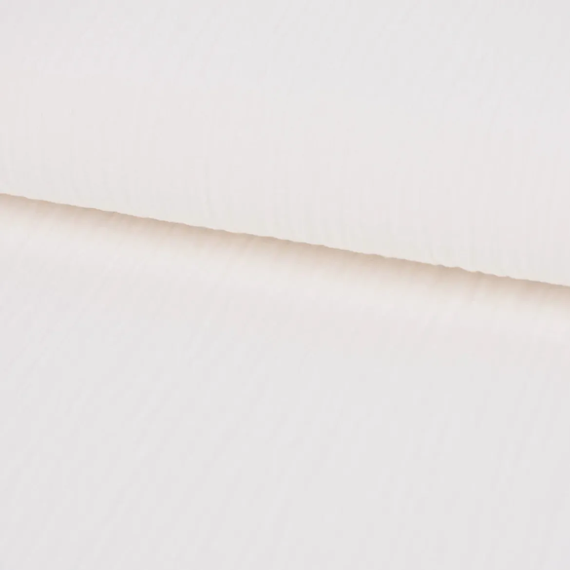 Musselin Stoff Bio Baumwolle einfarbig creme 1,30m Breite