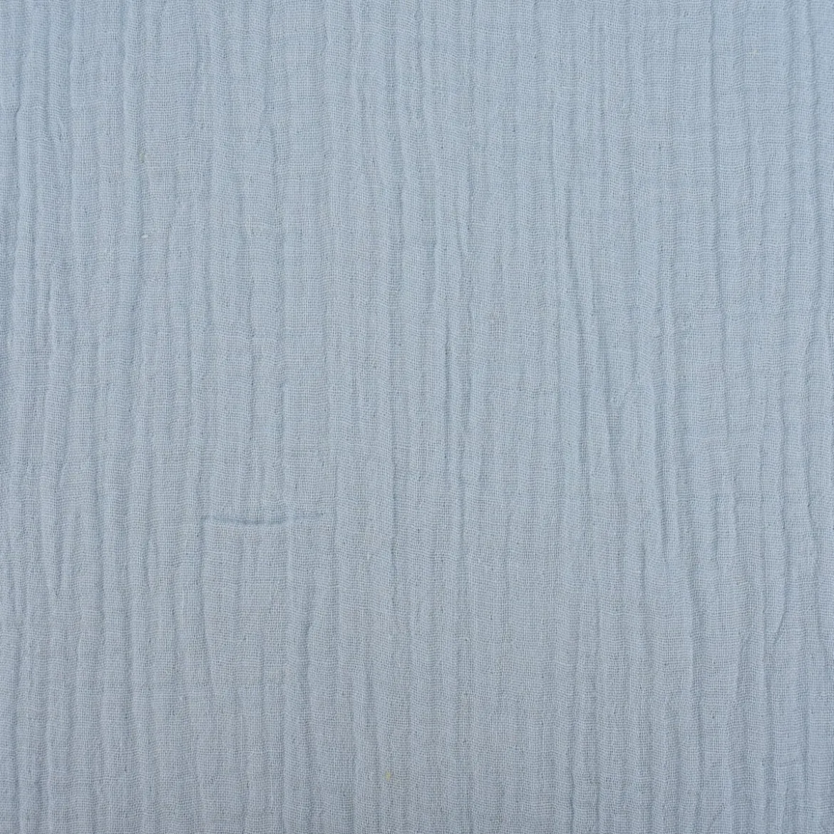 Musselin Stoff Bio Baumwolle einfarbig babyblau 1,30m Breite