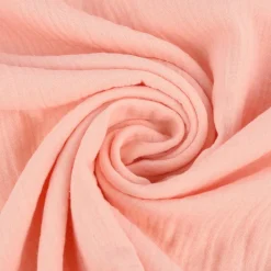 Musselin Stoff Bio Baumwolle einfarbig soft apricot 1,30m Breite