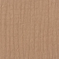 Musselin Stoff Bio Baumwolle einfarbig beige 1,30m Breite