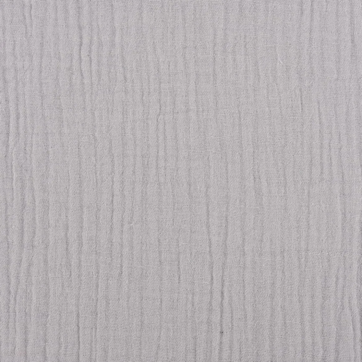 Musselin Stoff Bio Baumwolle einfarbig soft grau 1,30m Breite