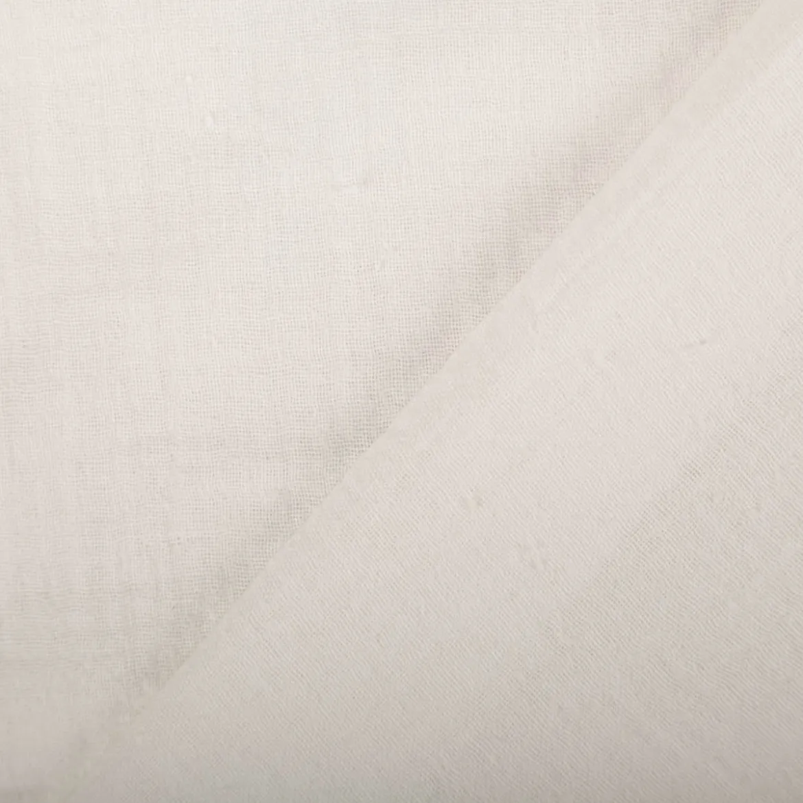 Musselin Stoff Double Gauze Blumen Bogenkante Stickerei weiß 1,30m Breite