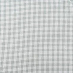 Musselin Stoff Double Gauze Doubleface Vichy Karo grün weiß 1,30m Breite