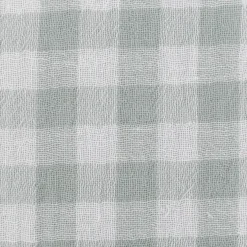 Musselin Stoff Double Gauze Doubleface Vichy Karo grün weiß 1,30m Breite