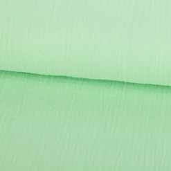 Musselin Stoff Double Gauze einfarbig lime grün 1,35m Breite