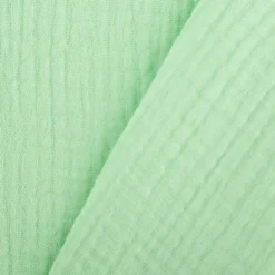 Musselin Stoff Double Gauze einfarbig lime grün 1,35m Breite