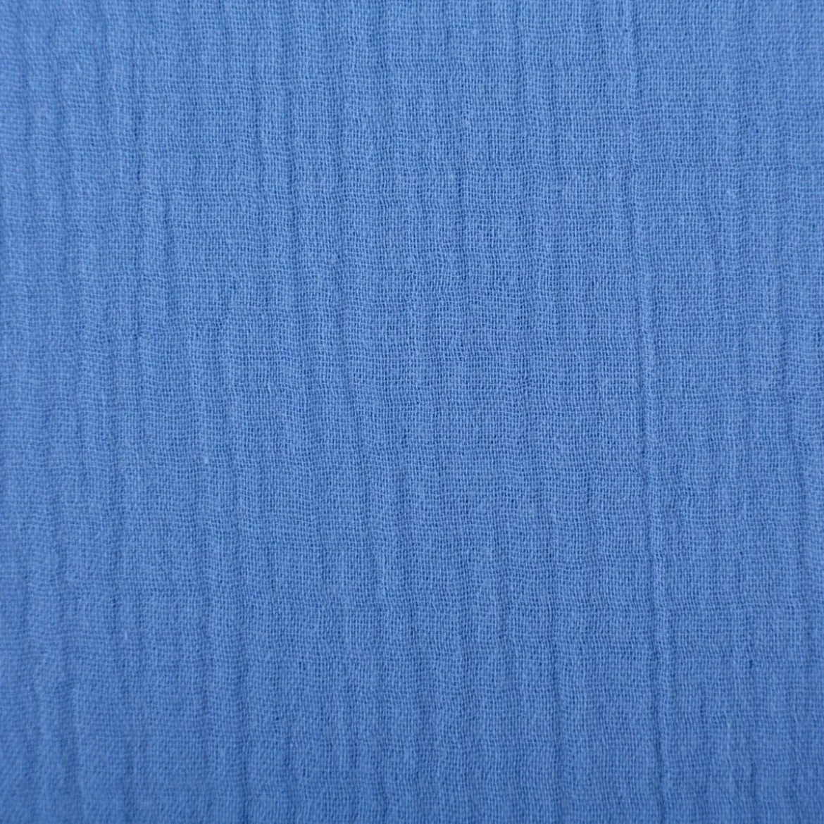 Musselin Stoff Double Gauze einfarbig himmelblau 1,35m Breite