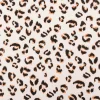 Musselin Stoff Double Gauze Fauve Leo beige braun 1,30m Breite