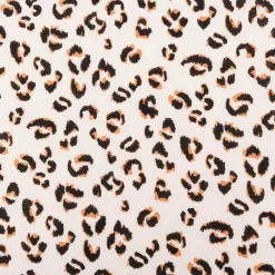 Musselin Stoff Double Gauze Fauve Leo beige braun 1,30m Breite