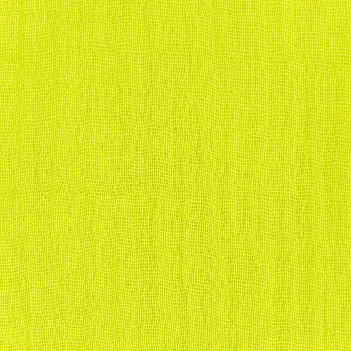 Musselin Stoff Double Gauze NEON einfarbig gelb 1,35m Breite
