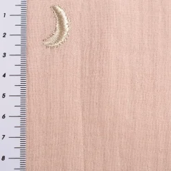Musselin Stoff Double Gauze STARS Stickerei Sterne Mond rosa 1,35m Breite