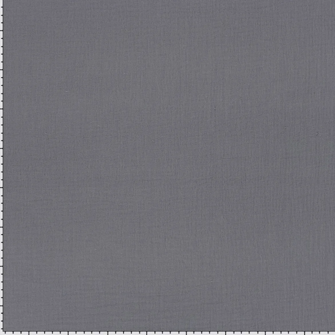 Musselin Stoff Double Gauze uni Grau 1,30m Breite