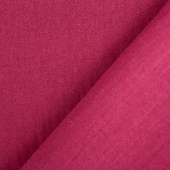 Musselin Stoff Glitzer himbeerrot 1,35m Breite