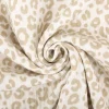 Musselin Stoff Panther wollweiß beige 1,50m Breite