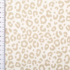 Musselin Stoff Panther wollweiß beige 1,50m Breite