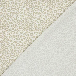 Musselin Stoff Panther wollweiß beige 1,50m Breite