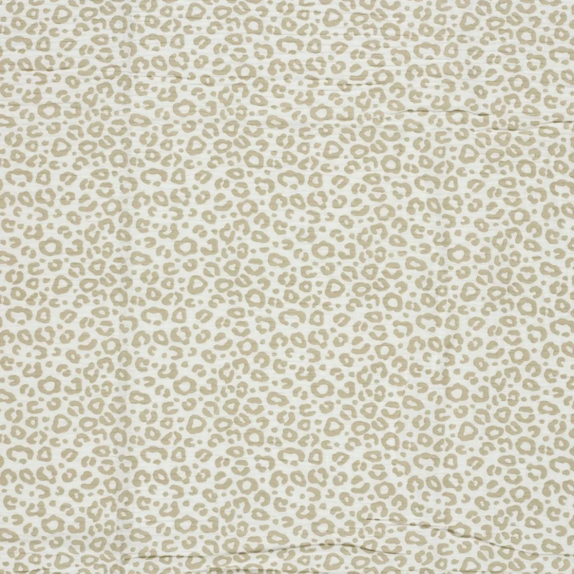 Musselin Stoff Panther wollweiß beige 1,50m Breite