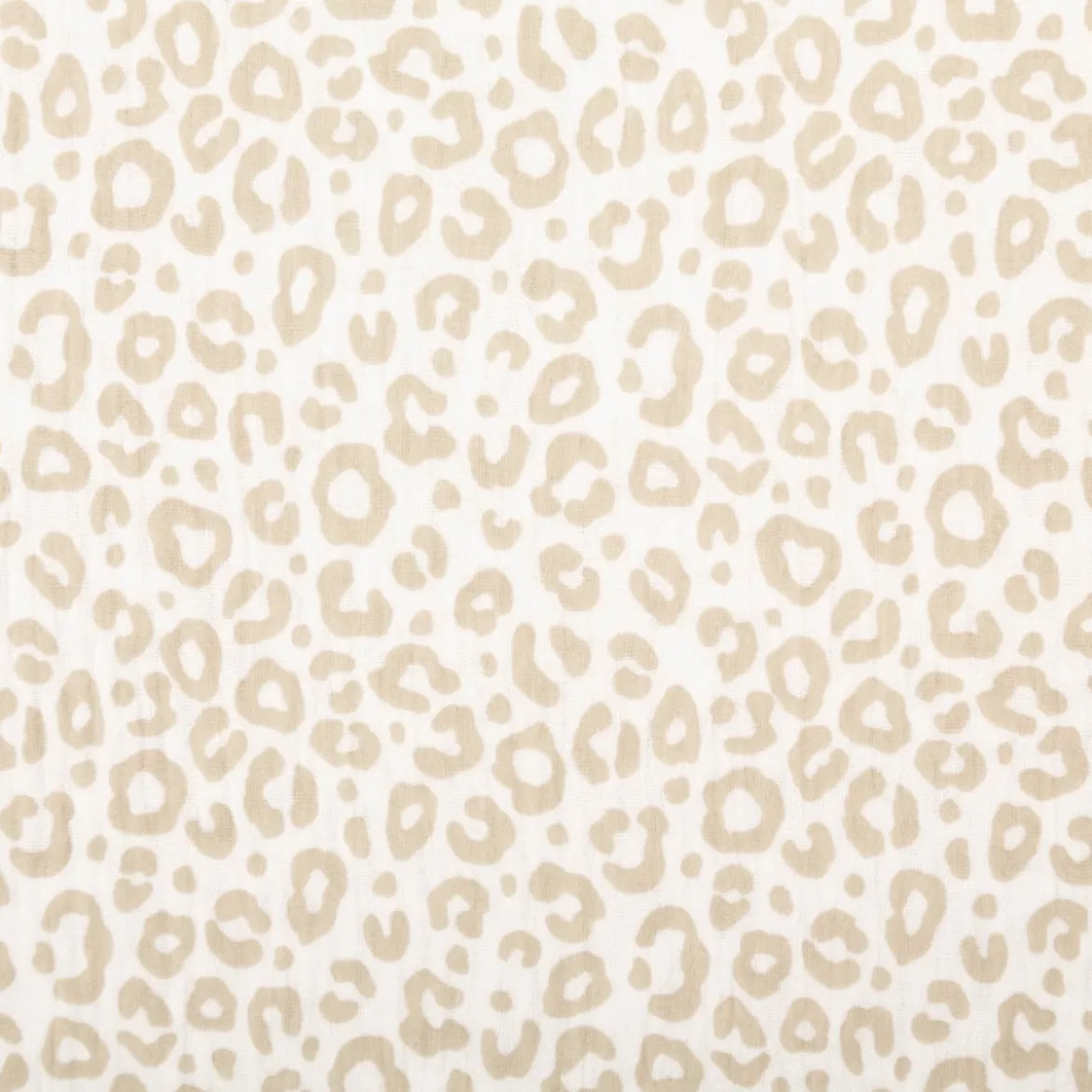 Musselin Stoff Panther wollweiß beige 1,50m Breite